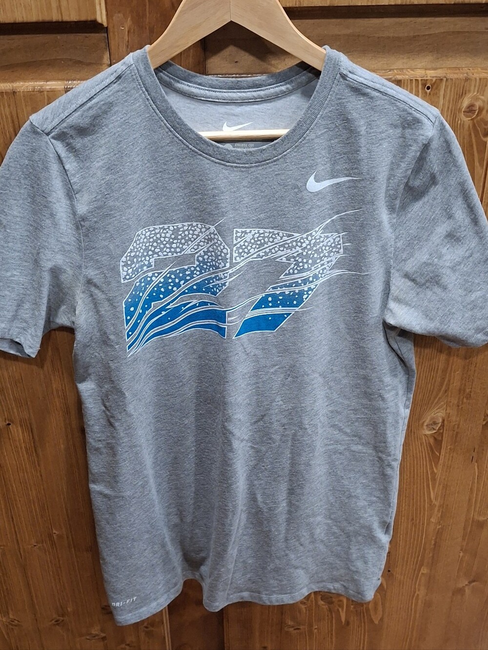 Nike Men's Gray Mike Trout 27 Mens Medium Shirt